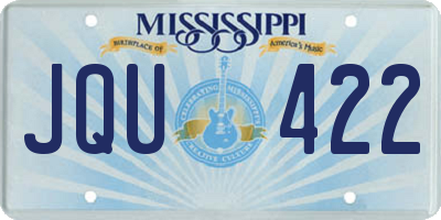 MS license plate JQU422