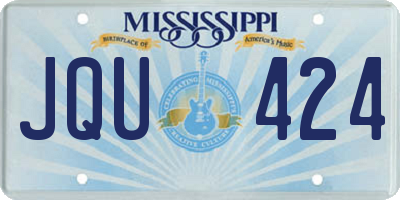 MS license plate JQU424