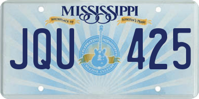 MS license plate JQU425