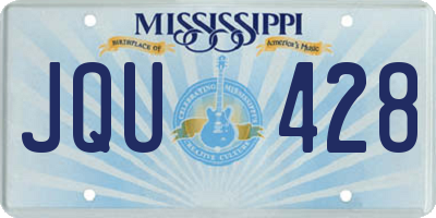 MS license plate JQU428