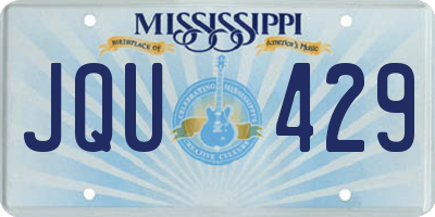 MS license plate JQU429