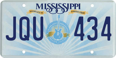 MS license plate JQU434