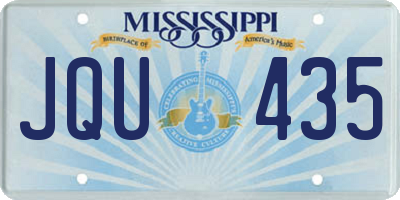 MS license plate JQU435