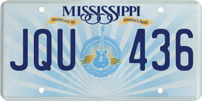 MS license plate JQU436