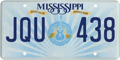 MS license plate JQU438