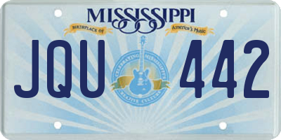 MS license plate JQU442