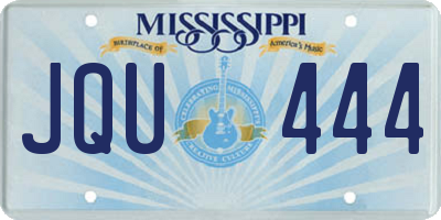 MS license plate JQU444