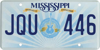 MS license plate JQU446