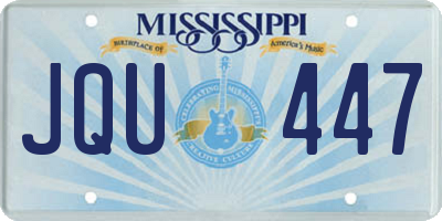 MS license plate JQU447