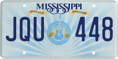 MS license plate JQU448