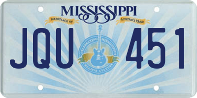 MS license plate JQU451