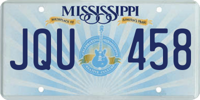 MS license plate JQU458