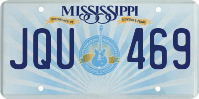 MS license plate JQU469