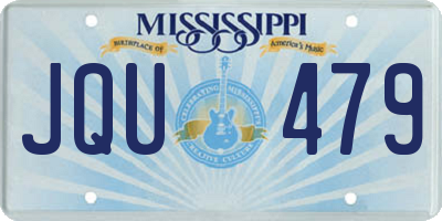 MS license plate JQU479