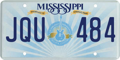 MS license plate JQU484