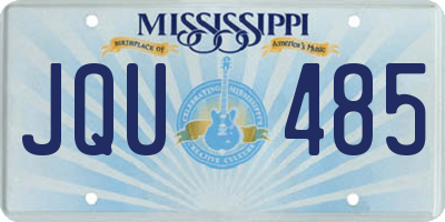 MS license plate JQU485