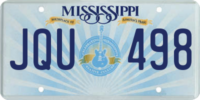 MS license plate JQU498