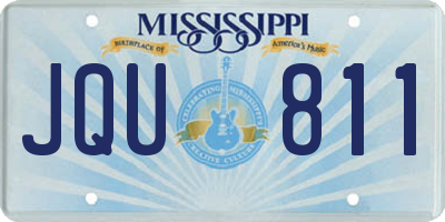 MS license plate JQU811