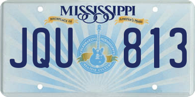 MS license plate JQU813