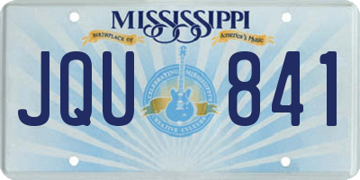 MS license plate JQU841