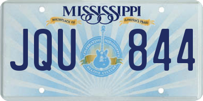 MS license plate JQU844