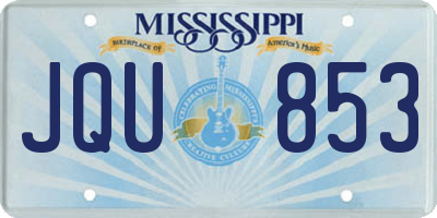 MS license plate JQU853