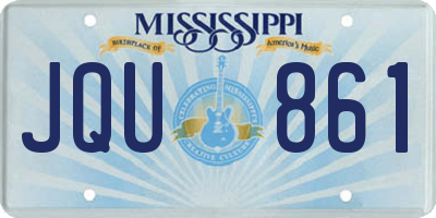 MS license plate JQU861