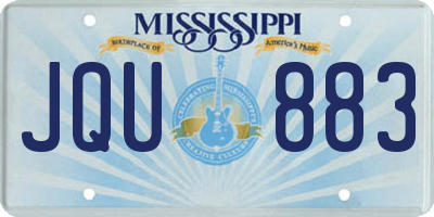 MS license plate JQU883