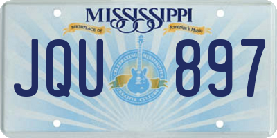 MS license plate JQU897