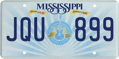 MS license plate JQU899