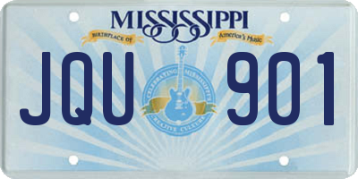 MS license plate JQU901