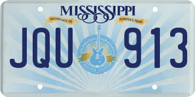 MS license plate JQU913