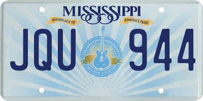 MS license plate JQU944