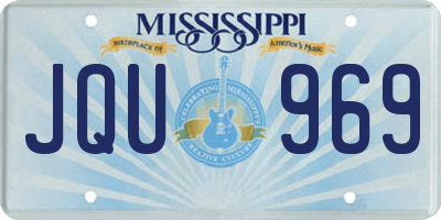 MS license plate JQU969