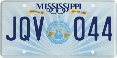 MS license plate JQV044