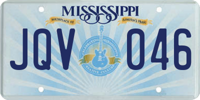 MS license plate JQV046