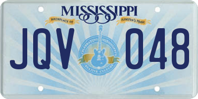 MS license plate JQV048