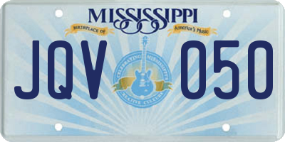 MS license plate JQV050