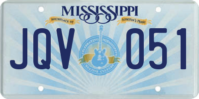 MS license plate JQV051