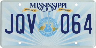 MS license plate JQV064