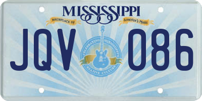 MS license plate JQV086