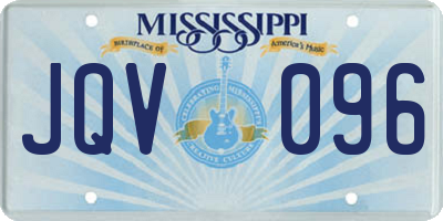MS license plate JQV096