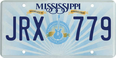 MS license plate JRX779