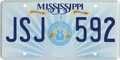 MS license plate JSJ592
