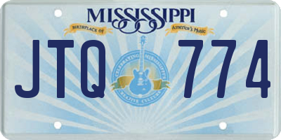 MS license plate JTQ774
