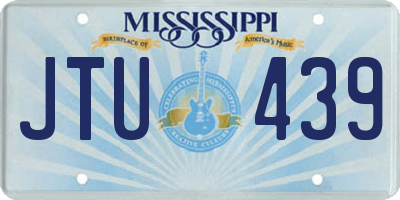 MS license plate JTU439