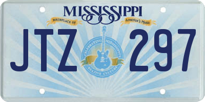 MS license plate JTZ297