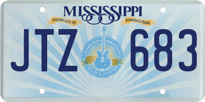 MS license plate JTZ683
