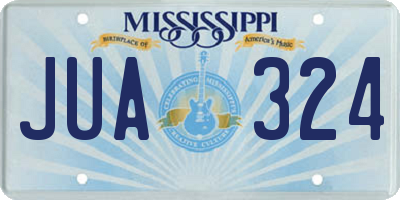 MS license plate JUA324