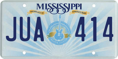 MS license plate JUA414